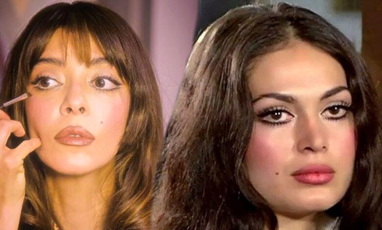 Selin Şekerci de Turkish Delight akımına uydu, Türkan Şoray makyajı yaptı