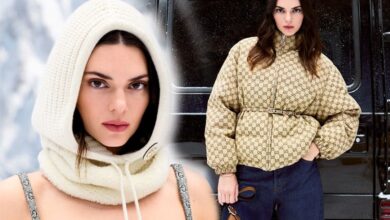 Kendall Jenner, İtalyan moda devi için poz verdi