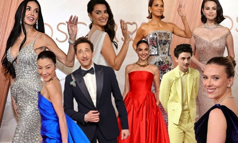 Oscar Ödülleri'nin kırmızı halısında şıklık yarışı! Gecenin en iyi görünümleri