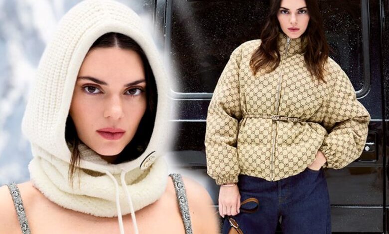 Kendall Jenner, İtalyan moda devi için poz verdi